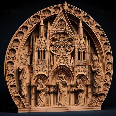 3D model st notre dame (STL)